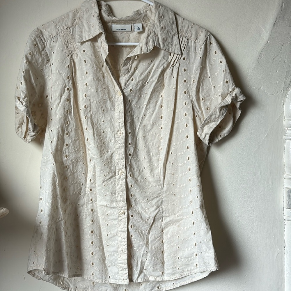 Dockers Eyelet button down